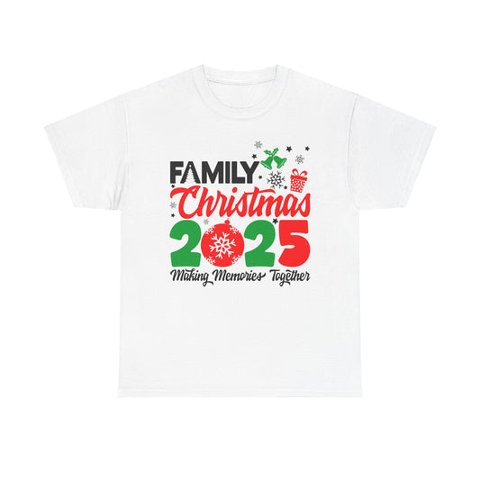 Family Christmas 2025 T-Shirt - Unisex (Black & White)