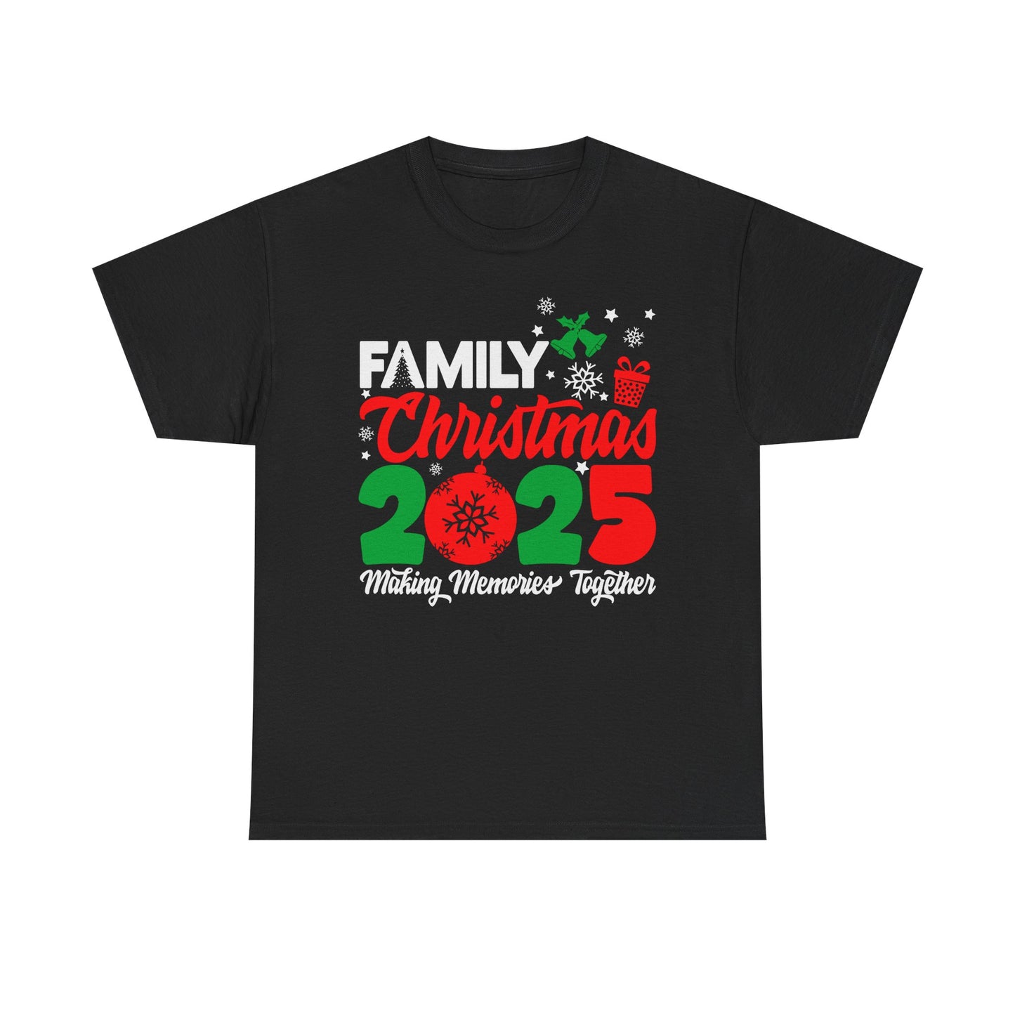 Family Christmas 2025 T-Shirt - Unisex (Black & White)