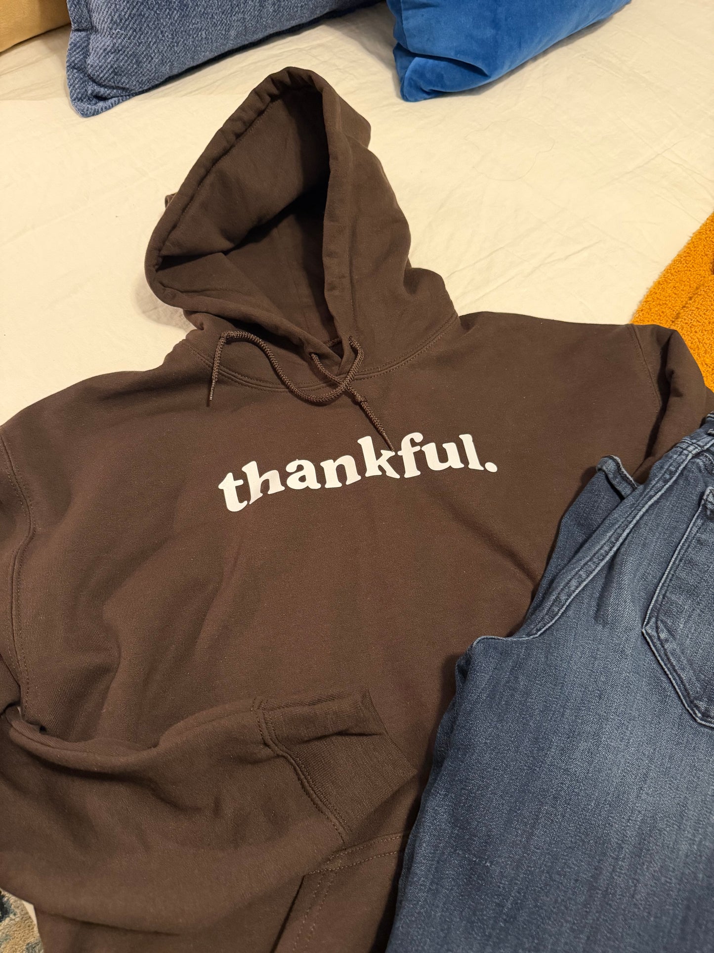 thankful. Chocolate Hoodie (Brown)